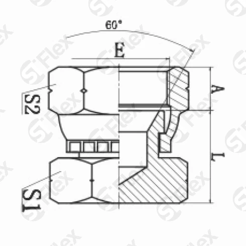 Заглушка-гайка, JIS 60° BSP Toyota