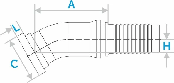 Фланец SFL угол 30°