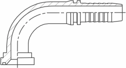 Фланец SF Cat 90° (multifit)