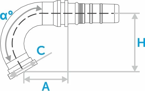 Фланец SF Cat 105°-135° (Interlock)