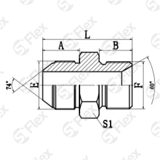 Прямой, DKI 74°—Резьба G (BSPP), ввертной/проходной (ш-ш)