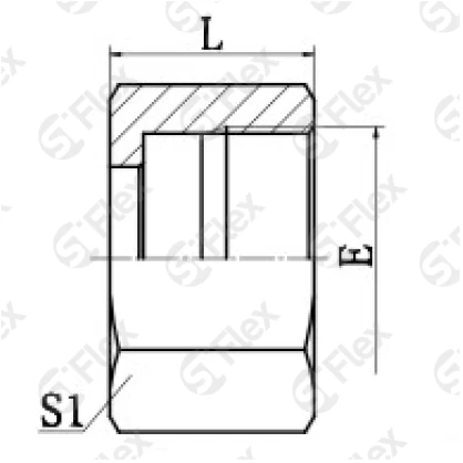 Гайка накидная DKI 74° (г)
