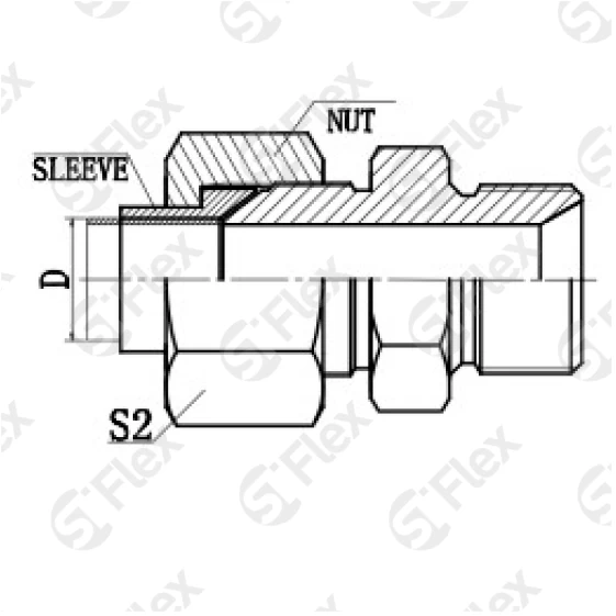 Прямой, DKI 74°—Резьба G (BSPP), ввертной/проходной (ш-ш)