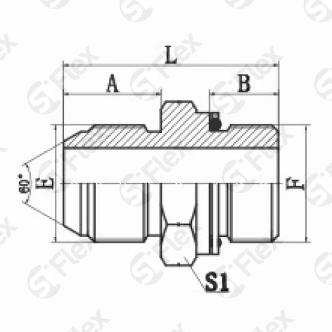 Прямой, JIS 60° BSP Toyota—Резьба G (BSPP), ввертной (ш-ш.к.)