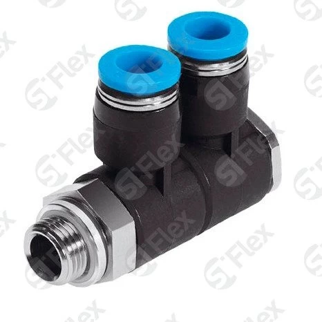 Тройник цанговый поворотный PHT