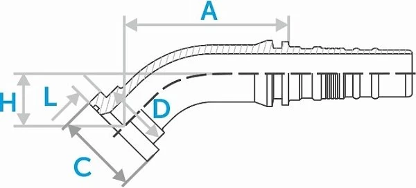 Фланец SFS 45° (Interlock)