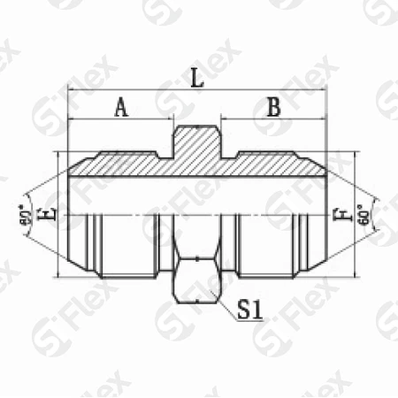 Прямой, JIS 60° BSP Toyota, проходной (ш-ш)
