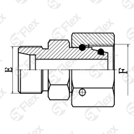 Прямой, редуционный, DKO-L/S 24°, проходной (ш-г)