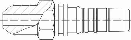 Фитинг-штуцер JIC 74° (Interlock)