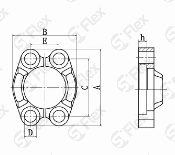 Скоба разъёмная, SFS (с)