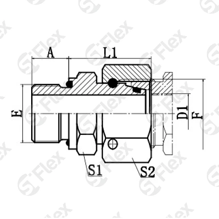 Прямой, DKO-L/S 24°—Резьба G (BSPP), ввертной (г-ш.к.)