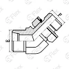 Угловой 45°, DKO-L/S 24°—Резьба М (Metric) регулируемая (ш-ш.к.)