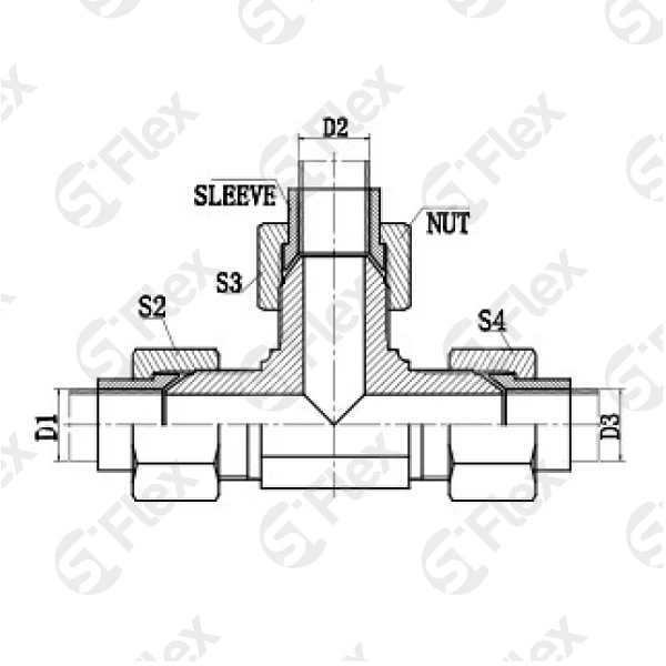 Т-образный, DKI 74°, проходной (ш-ш-ш)