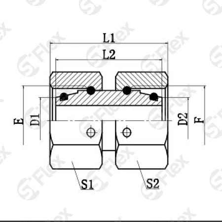 Прямой, DKO-L/S 24°, проходной (г-г)