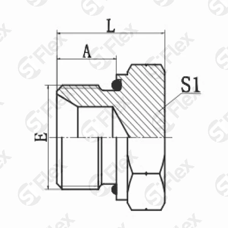Заглушка вертная, ED - уплотнение, с наружней резьбой G (BSPP)