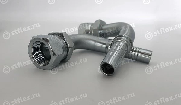 Фитинг JIS 90° (Komatsu) ниппель-конус 60°