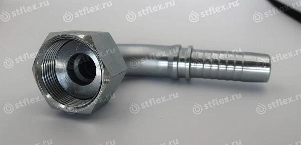 Фитинг ORFS 90° c плоским ниппелем