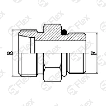 Прямой, DKO-L/S 24°—Резьба UN (UNF), ввертной (ш-ш.к.)