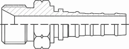 Фитинг BSP штуцер-конус 60° (Interlock)