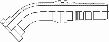 Фланец SF Terex 45° (Interlock)