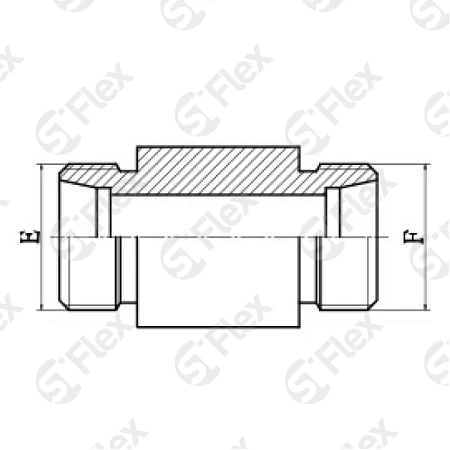 Прямой, DKO-L/S 24°, удлинённый, проходной (ш-ш)