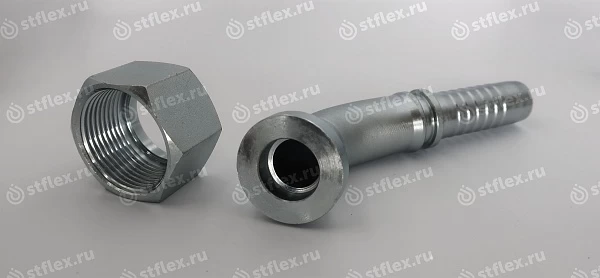 Фитинг ORFS 45° c плоским ниппелем
