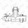 Т-образный, JIC 74°—Резьба М (Metric) регулируемая (ш-ш-ш.к.)