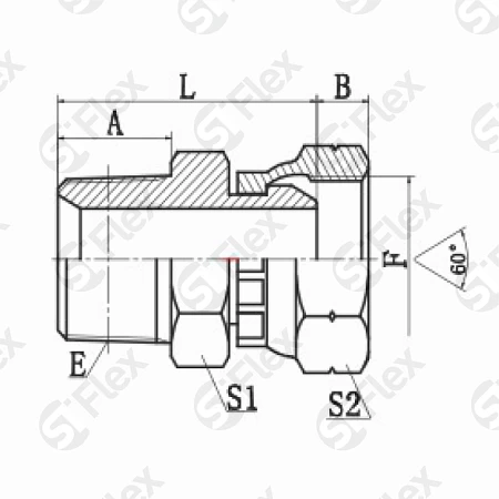 Прямой, BSP 60°—Резьба Z (NPT), ввертной (г-ш)