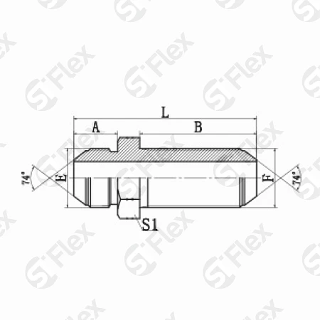 Прямой, JIC 74°, переборочный (ш-шп)