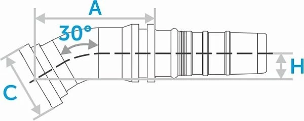 Фланец SFS 30° (Interlock)