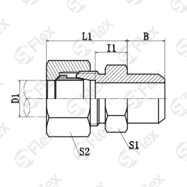 Прямой, DKO-L/S 24°—Соединение приварное (ш/п)