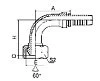 Фитинг BSP 90° ниппель-конус 60°