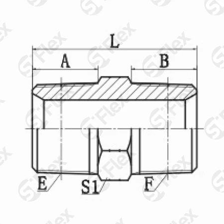 Прямой, NPT, проходной (ш-ш)