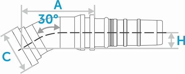 Фланец SF Terex 30° (Interlock)