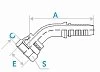 Фитинг-гайка ORFS Metric 30° с плоским ниппелем
