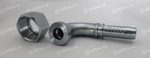 Фитинг ORFS 90° c плоским ниппелем