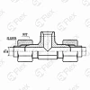 Т-образный, JIC 74°—Резьба Z (NPT), ввертной (ш-шz-ш)