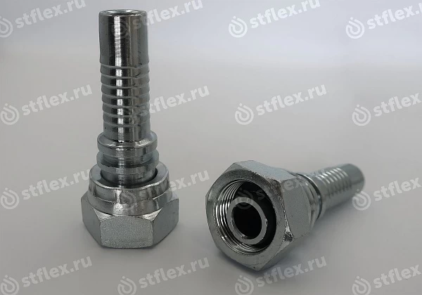 Фитинг-гайка DKOS ниппель-конус 24° с уплотнительным кольцом