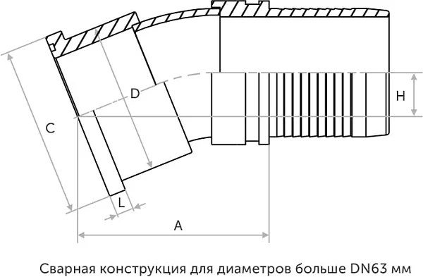 Фланец SFL угол 22,5°
