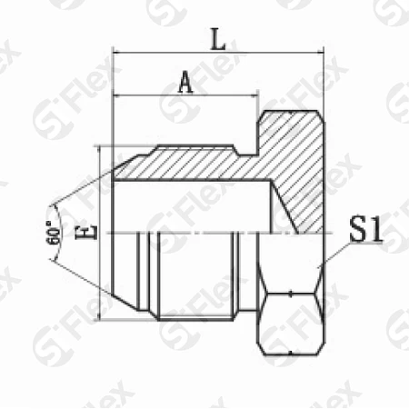 Заглушка-штуцер, JIS 60° BSP Toyota
