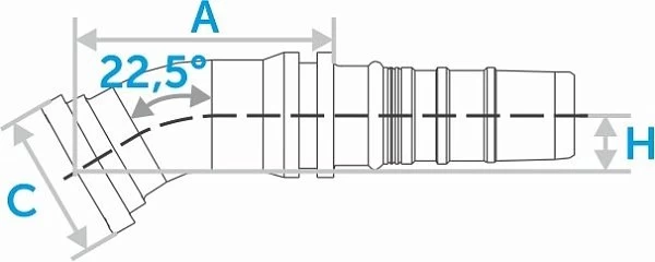 Фланец SFS 22,5° (Interlock)