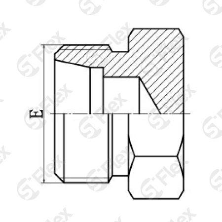 Заглушка-штуцер, DKO-L/S 24°