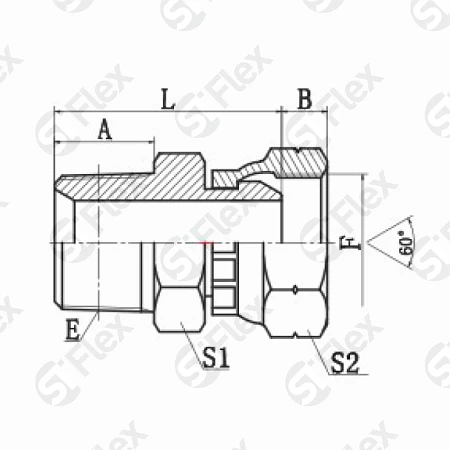 Прямой, BSP 60°—Резьба R (BSPT), ввертной (г-ш)