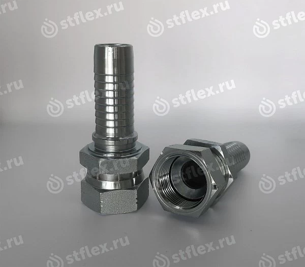 Фитинг JIC с двойным шестигранником ниппель-конус 74°