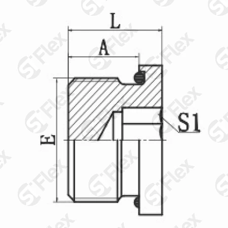 Заглушка вертная, с внутренним шестигранником, с наружней резьбой G (BSPP)