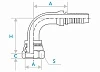 Фитинг-гайка DKL ниппель-сфера 90°