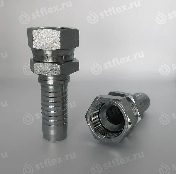 Фитинг JIC с двойным шестигранником ниппель-конус 74°
