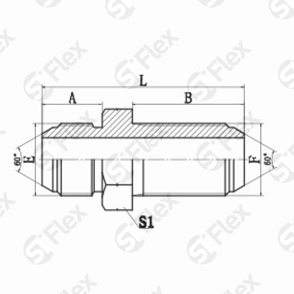 Прямой, JIS 60° BSP Toyota, переборочный (ш-шп)