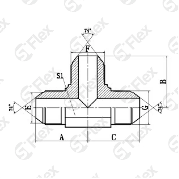 Т-образный, DKI 74°, проходной (ш-ш-ш)