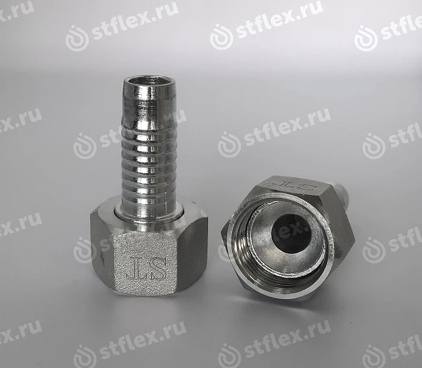 Фитинг с гайкой DKI ниппель-обратный конус 74°